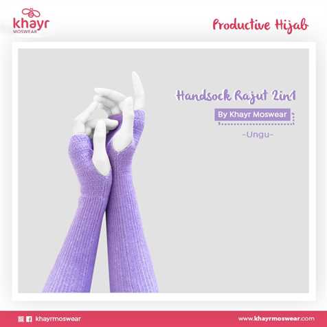 Handsock 2in1 28 Ungu