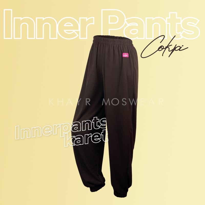 Inner Pants Karet Coklat Kopi