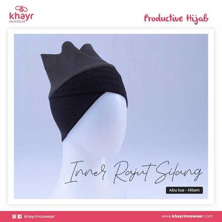 Inner Rajut Silang 14 Abu tua Hitam