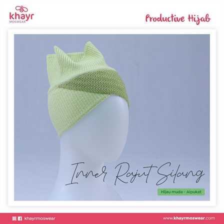 Inner Rajut Silang 09 Hijau Muda Alpukat