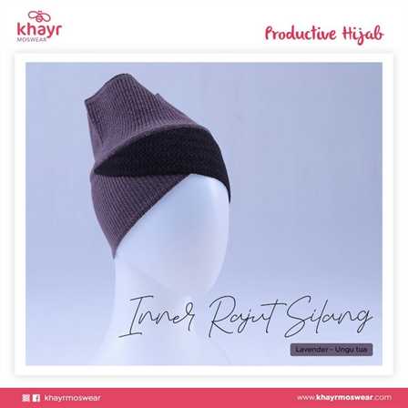Inner Rajut Silang 08 Lavender Ungu Tua