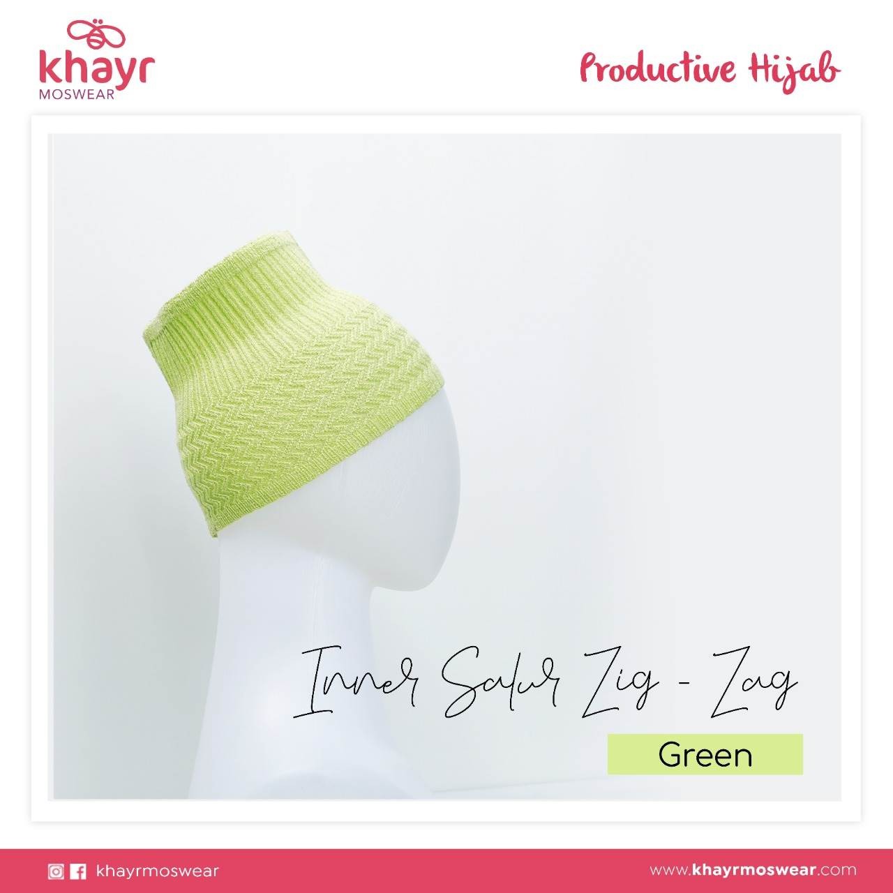 Inner Salur Zigzag Green