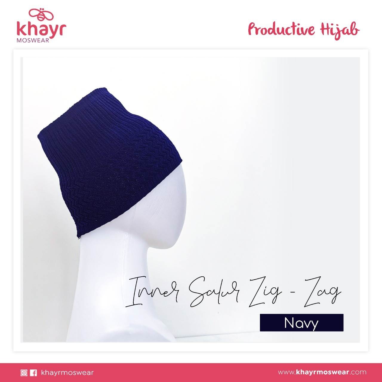 Inner Salur Zigzag Navy