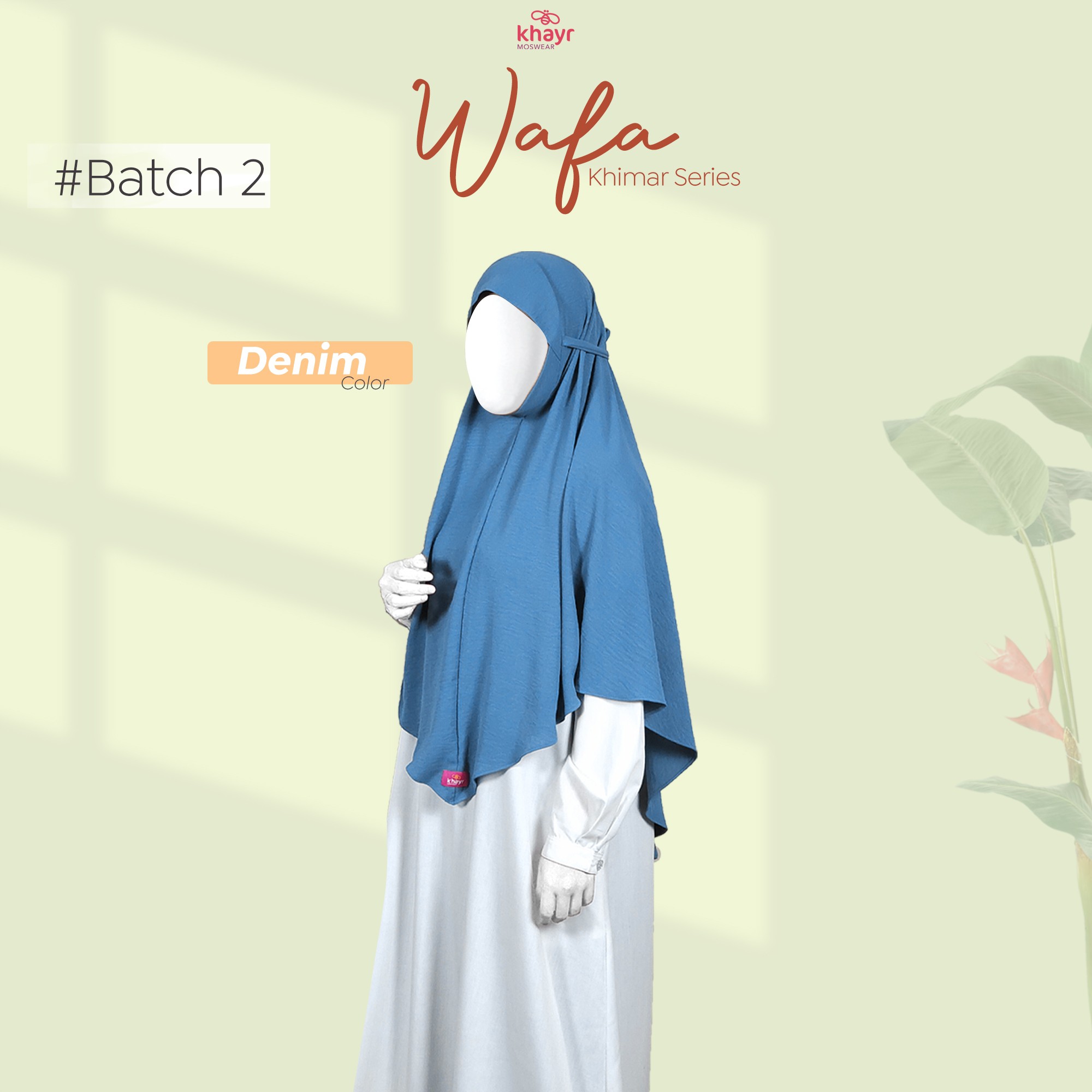 Khimar Wafa Denim