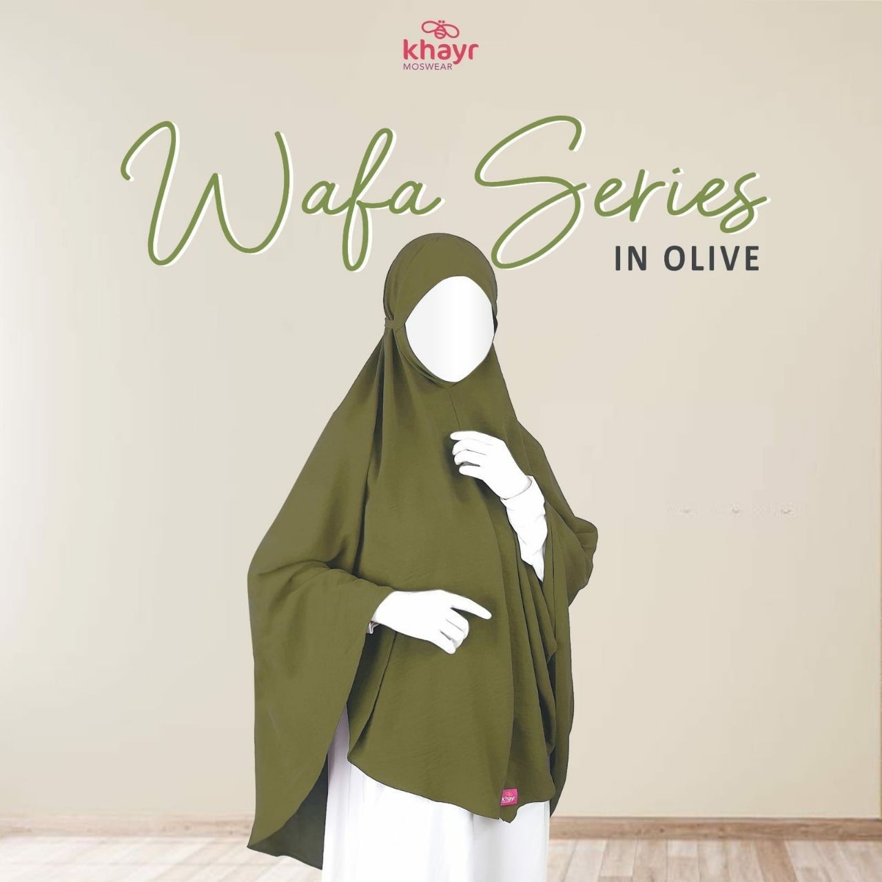 Khimar Wafa Olive