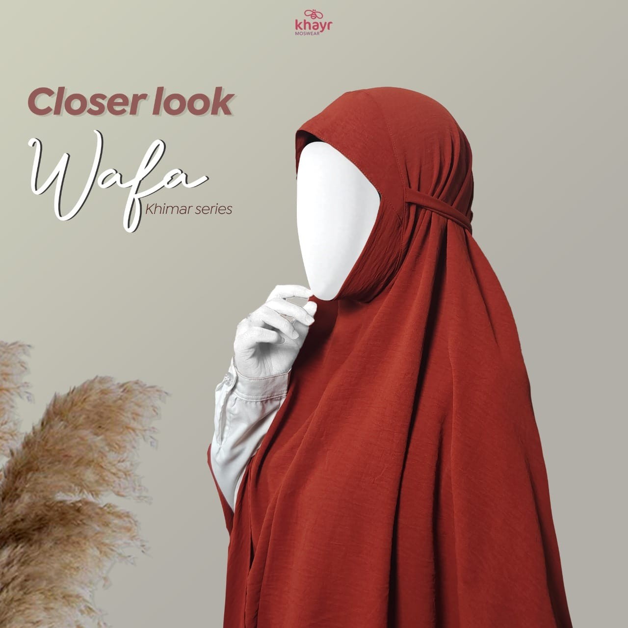 Khimar Wafa Teracotta