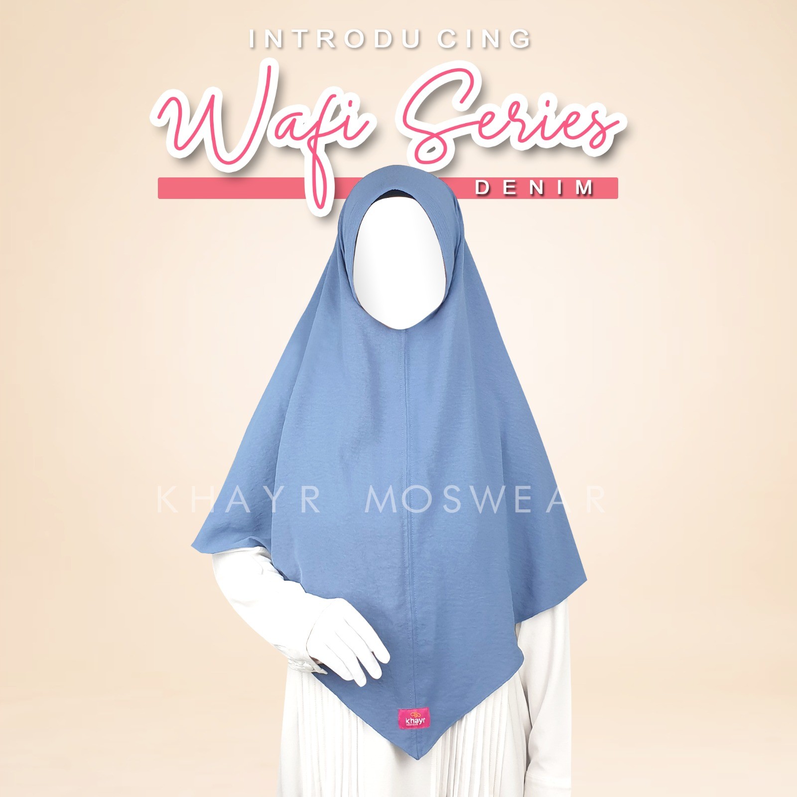 Khimar Wafi Denim