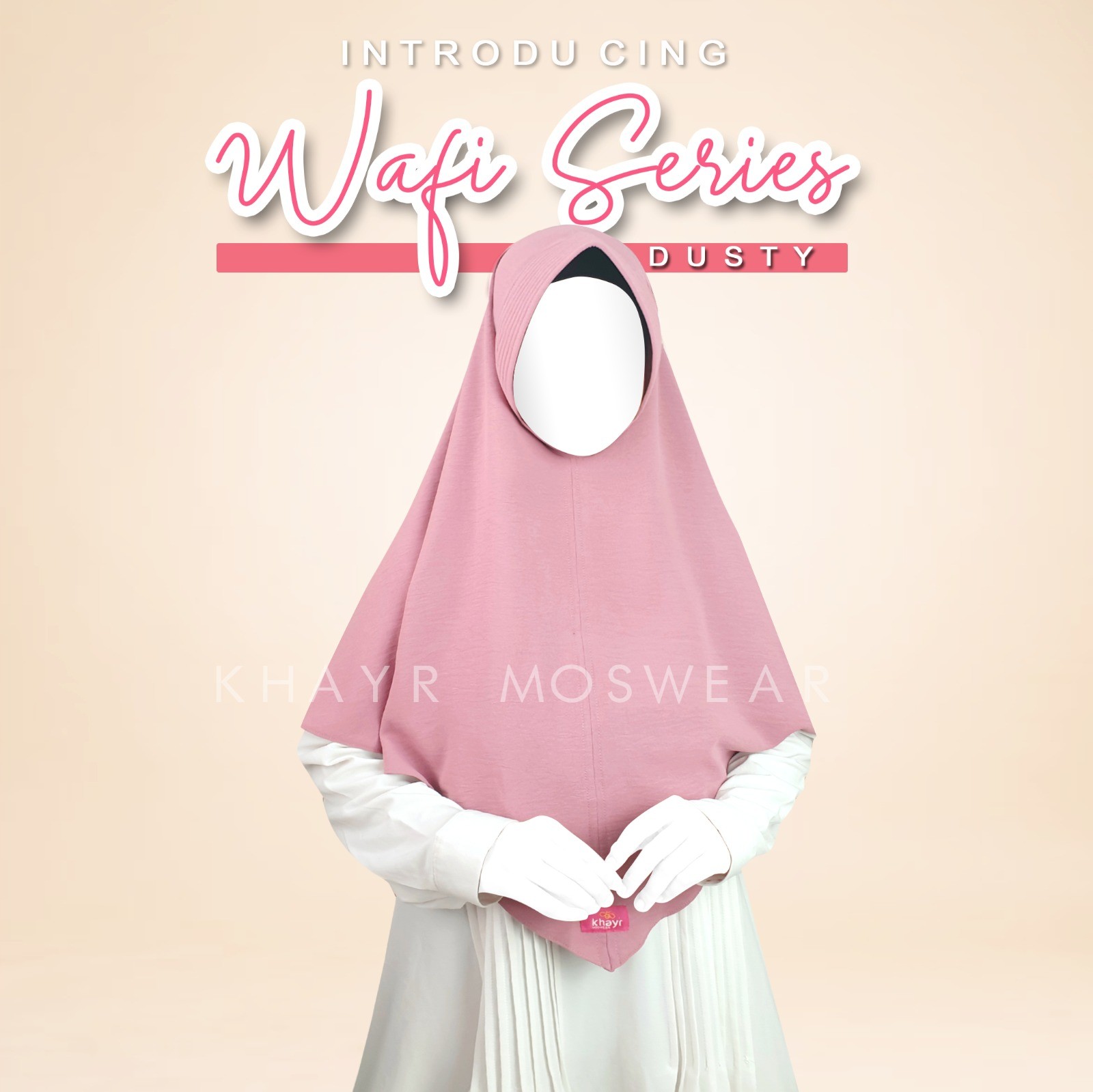 Khimar Wafi Dusty Pink